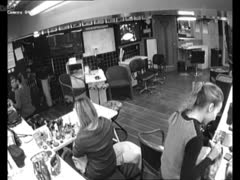 An interior camera captured some kinky women having fun and masturbating.